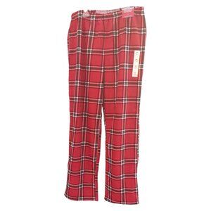 Women's Christmas Red and Green Plaid Fleece Pajama Pants Wondershop Size Medium